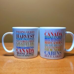 Set of 2 Celebrate Canada mugs from indigo